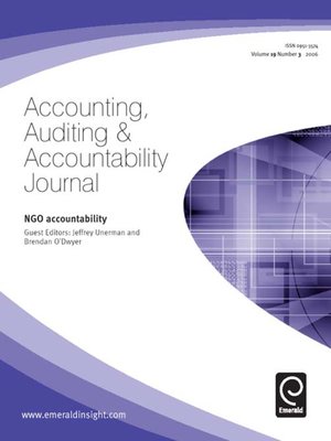 cover image of Accounting, Auditing & Accountability Journal, Volume 19, Issue 3
